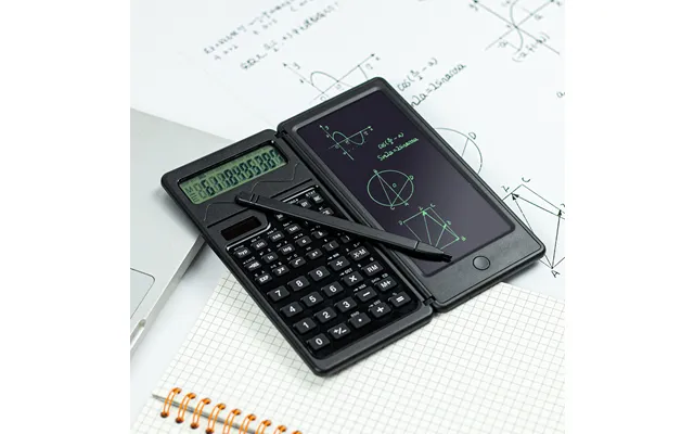 Solar-powered Handwriting Calculator With 12-digit Display - Portable Writing Pad For Office & School