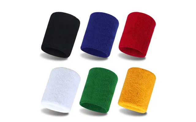 Solid Color Wristband Sweat Absorbent Towel Badminton Sports Wristband Fitness Running Wristband Protective Gear Booster