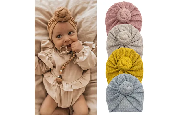 Solid Donut Turban Baby Girl Cap Winter Warm Infant Hat Elastic Child Newborn Head Wraps Turbans Headbands Baby Hair Acc