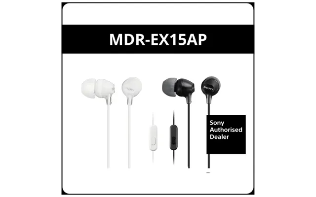 Sony Mdr-ex15ap Earphones Headphones With Mic For Ios Android Samsung Huawei Xiaomi Oppo Vivo