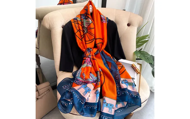 Spring And Summer New Product Imitation Silk Printing New Silk Forged Scarf Long Women's Sunscreen Shawl Extra Large