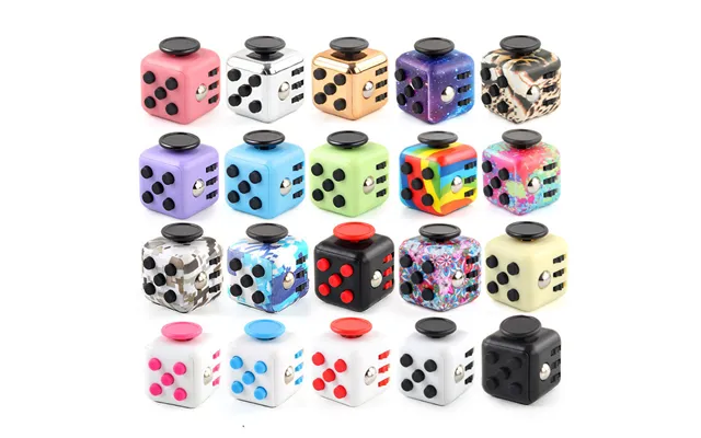 Stress Relief Finger Rubik's Cube Six Sides Press And Flip Decompression Dice New Strange Vent Toy