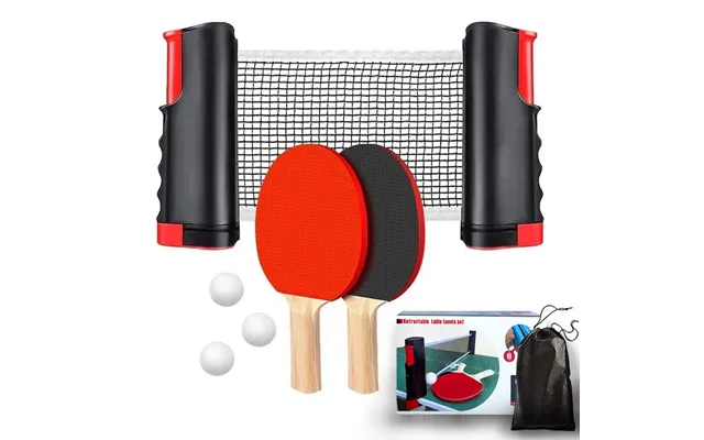 Stretchable Table Tennis Mesh Frame Color Box Set - Home Standard Portable Net Pillar Table Tennis Racquet Combination S