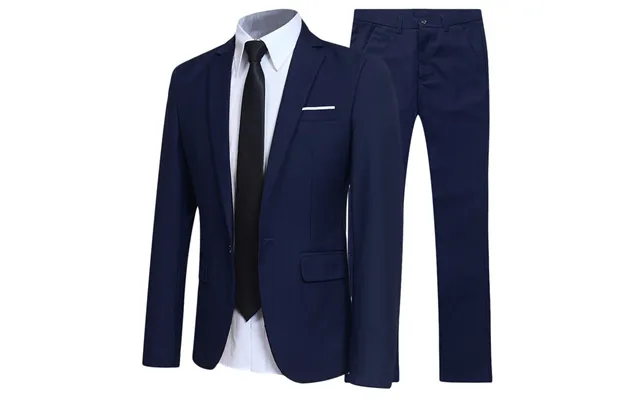 Suit Men's Two-piece Business Dress Professional Small West Decoration Body Formal Stylish Buttons Pockets Blazer Weddin