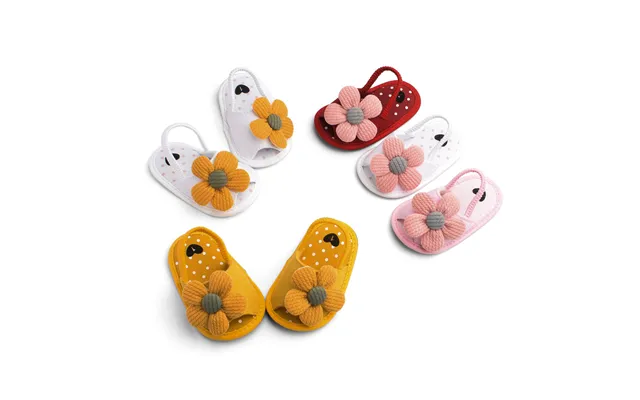 Summer Sunflower Sandals 0-1 Year Old Soft Sole Walking Baby Shoes L019