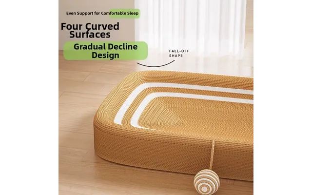 Super Large Sisal Cat Scratching Board Wear Resistant Lint Free Integrated Cat Toy Super Scratch Off Board Cat Bed
