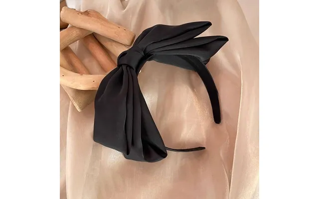 Sweet Oversize Bowknot Hairband Hair Hoop Imitation Silk Fabric Hair Bows For Girls Teens