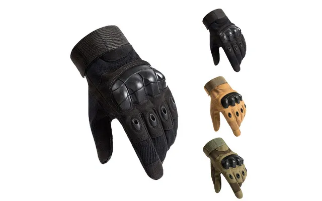 Tactical Gloves With Soft Shell - Long Fingers