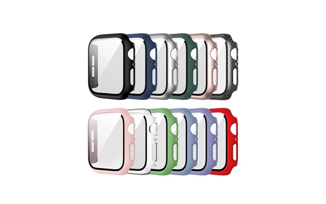 Tempered Glass Cover For Apple Watch 8 44mm 40mm 42mm 38mm Pc Bumper Screen Protector Case Iwatch Series 7 6 5 4 3 Se 41