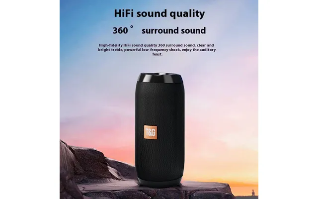 Tg117 Wireless Bluetooth Speaker - Portable Outdoor Speaker With Deep Bass & Stylish Design Compact & Water Resistant