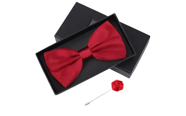 Tie Tie Men's Wedding Groom Groomsman Red Suit Shirt British Brotherhood Korean Bow Women's Gift Box