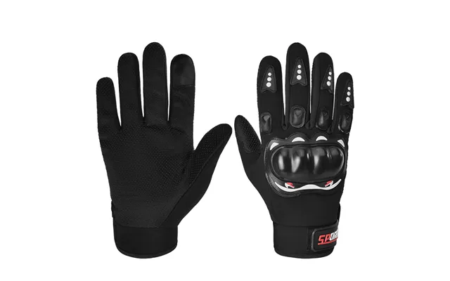 Trendy Motorcycle Splice Color New Model Touch Screen Motorcycle Gloves Silicone Anti-slip Shock-absorbing Drop-proof Cr