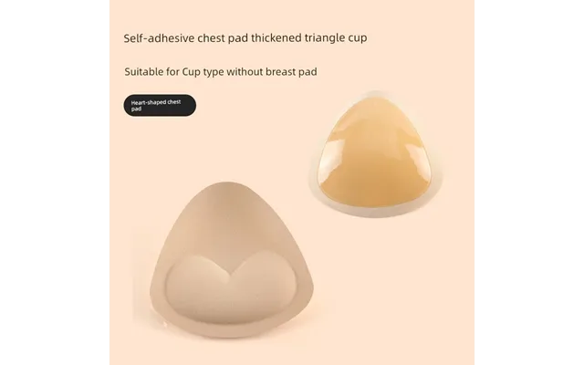 Triangle Self-adhesive Sponge Swimsuit Insert Chest Pad