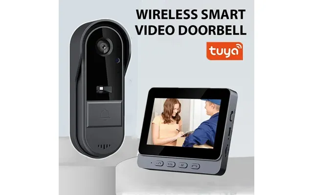 Tuya Wireless Intercom Night Hd Vision 4.3in Ips Screen Waterproof Doorbell Camera Smart Home Security Video By Bell