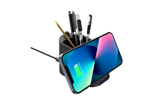 Two-in-one Multi-function Pen Holder Mobile Phone Wireless Charger Home Office Desktop Pen Holder 15w Mobile Phone Charg