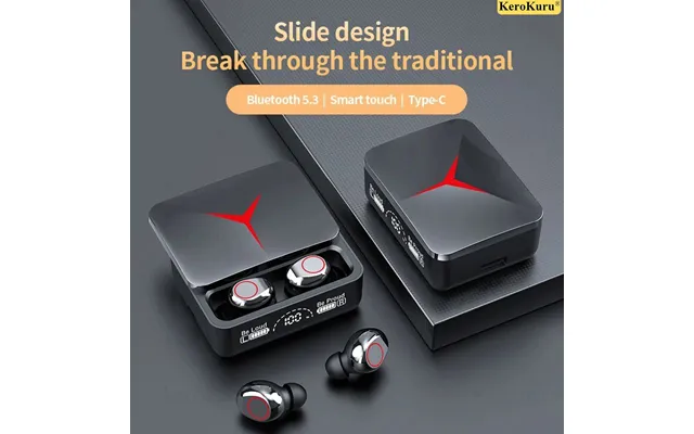 Tws M90pro Wireless Headphones Gaming Earphone Bluetooth 5.3 Sport Earbud With Mic Charging Box Music Headsets