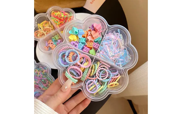 Unisex Candy Color Children's Gift Box Rubber Band Headband Cute Baby Hair Harmless High Stretch Hair Band Hair Accessor