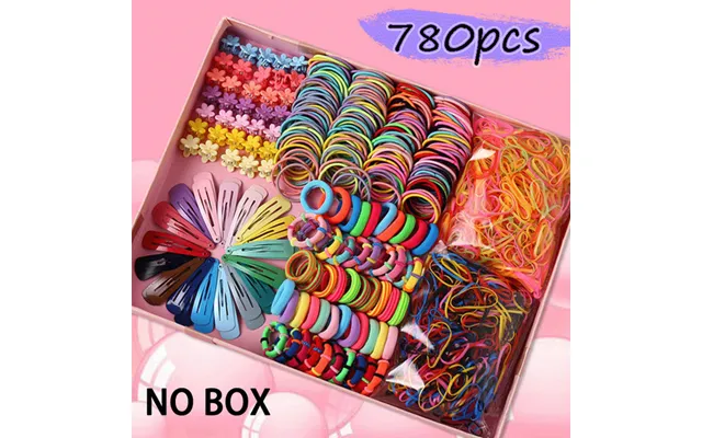 Unisex Hair Clip And Rubber Band Combination Set 780pcs Creative Minimalist Headwear Set