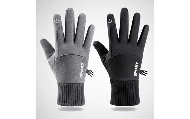 Unisex Outdoor Gloves Men's Winter Fleece Warm Touch Screen Non-slip Riding Mountaineering Skiing Waterproof Windproof S
