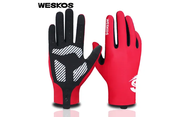 Unisex Outdoor Non Slip Cycling Gloves Bicycle Shock Absorption Full Finger Touch Screen Spring Summer Autumn Thin Silic