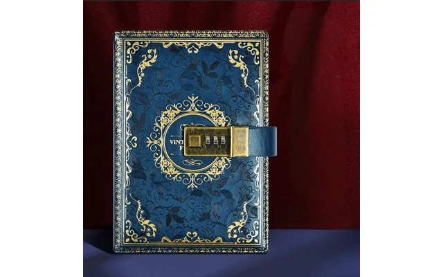 Unisex Retro Password Book With Lock Diary Creative Handbook Student Note Book Stationery Notebook