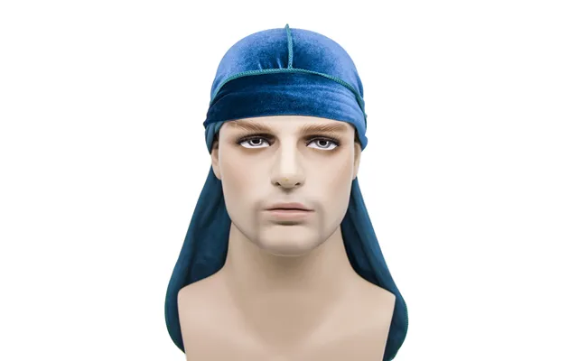 Unisex Velvet Long Tail Pirate Hat Popular Long Tail Band Hat Velvet Durags