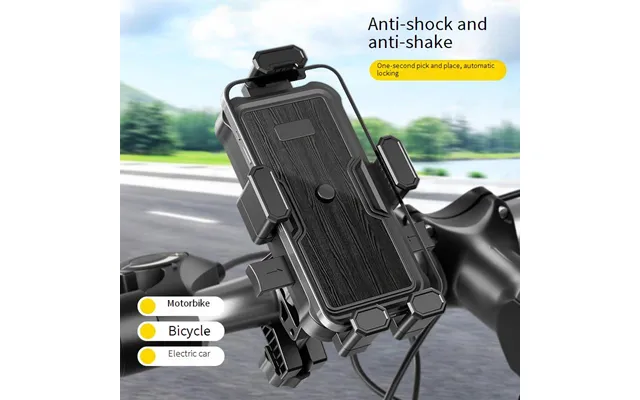 Universal Bike Phone Mount For Handlebars Mirror - Shockproof Motorcycle Phone Holder