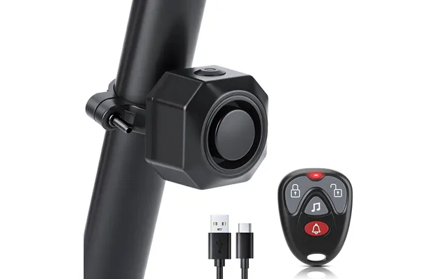 Usb Rechargeable Bike Alarm,max 110db Motorcycle Alarm With Remote 7 Levels Sensitivity Bike Alarms - Anti Theft Vibrati