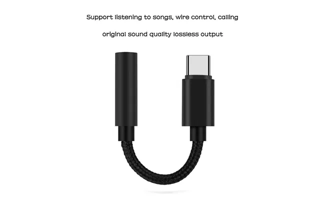 Usb Type C To 3.5mm Aux Adapter Type-c 3.5 Jack Audio Cable Phone Accessories Cabo Adaptador Usb Tipo C Usb C Adapter He