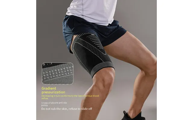 Vbosi Thigh Support Pads For Sports - Breathable Compression Leg Sleeves For Running, Football, Basketball, Volleyball &