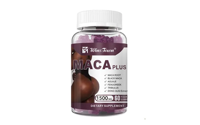 Vegan Maca Root Gummies For Buttocks Enhancement & Hip Lifting - Natural Body Shaping Supplement