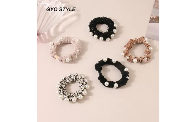Velvet Pearl Hair Ring Head Small Intestine Hair Ring Female Ponytail Hair Rope Hair Accessoriesband Version Of The Smal
