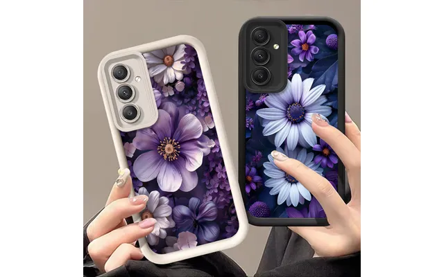 Violet Flowers For Samsung A15 A54 A55 A51 A50 53 A52s Galaxy A24 4g A71 70 73 A31 32 22 25 12 14 06 34 Silicone Phone C
