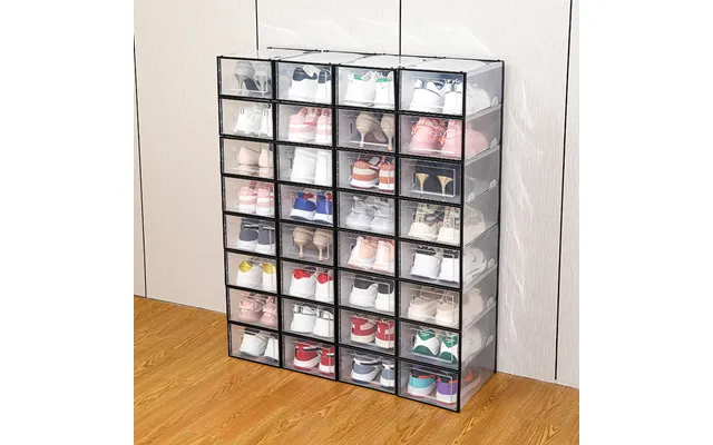Visible Shoes Box Foldable Shoes Storage Box Adjustable Shoes Cabinet Installation Transparent Shoe Storange Shoe Rack -