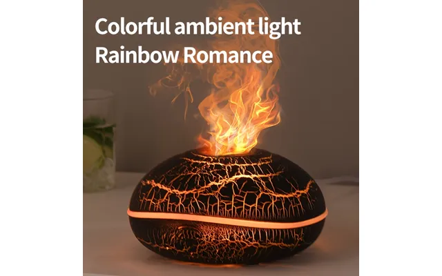 Volcanic Aroma Diffuser With 7-color Lights - Usb-powered For Home Office