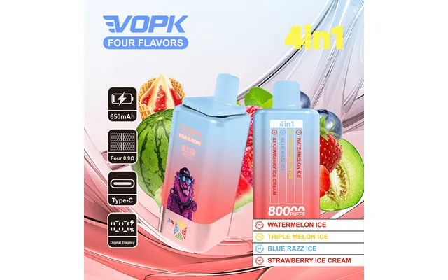 Vopk 80000 Puff 80k Vier Geschmacksrichtungen Einweg-e-zigaretten 1 Stück Vapes