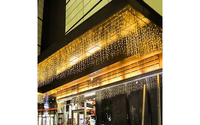 Waterfall Curtain String Lights - 8 Modes Led Fairy Lights For Wedding Party Christmas Decor