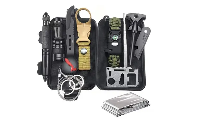 Wilderness Survival Gear 13 Outdoor Multifunctional Tool Set Adventure Self-defense First Aid Supplies