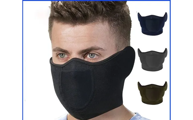 Winter Bike Ski Mask Face Protector Warm Windproof Ear Protector Breathable Respirator Earmuff 2-in-1 Bike Mask Male