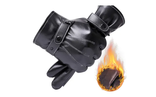 Winter Pu Fashionable And Classic - Men's Three Band Leather Gloves