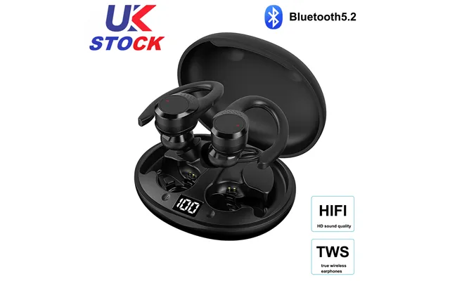 Wireless Bluetooth Earphones Tws Ear Hook Headphones Sports Running Bass Earbuds
