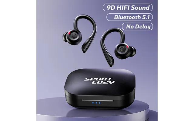 Wireless Bluetooth Headset Sports Waterproof Bluetooth 5.1 Headset Stereo Headset With Microphone Noise Cancellation