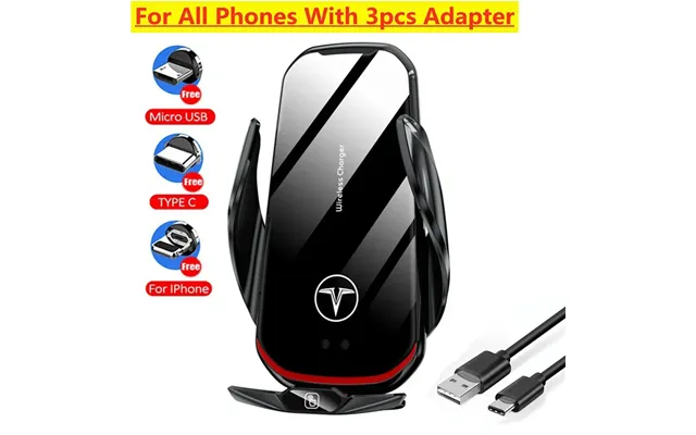 Wireless Charger Phone Holder Stand Smart Magnetic 15w Fast Charging Station Car Bracket Mount For Iphone Xiaomi Samsung