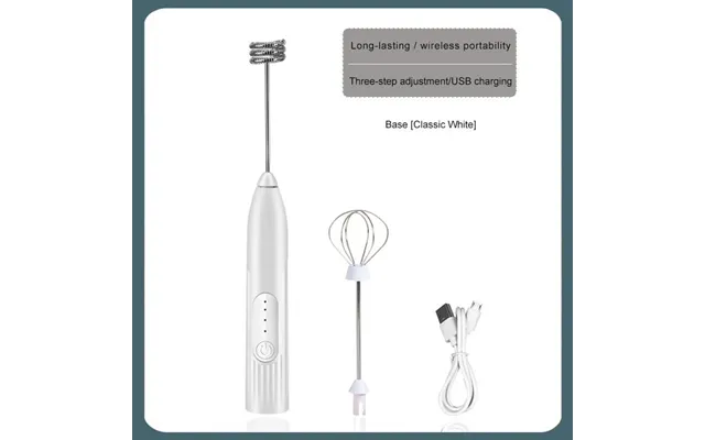 Wireless Electric Handheld Milk Frother Electric Blender Usb Charging Type Coffee Stirrer Household Food Bubbler Milk Mi
