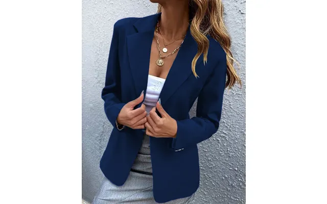 Women's Casual Long-sleeved Solid Color One-button Suit Jacket Autumn And Winter