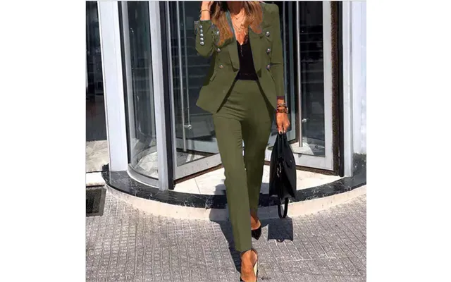 Women's Clothing Spring And Autumn New Solid Color Fashion Two-piece Suit Suit