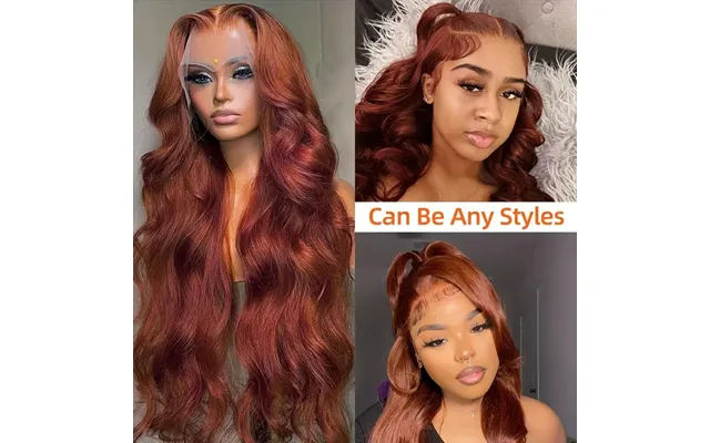 Women's Front Lace Wig Center Parted Long Wavy Hair Fluffy Natural Full Head Synthetic Wig