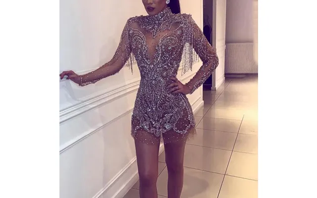 Women's Splash Gold Backless Transparent Hollow Sexy Miniskirt