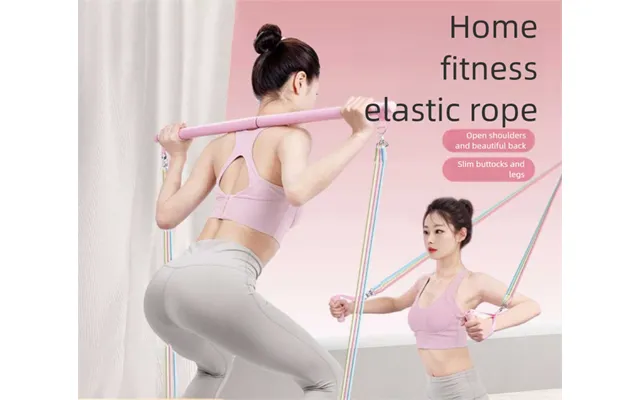 Yoga Pilates Multifunctional Fitness Resistance Band Push Pull Rod Training Unisex Barbell Bar