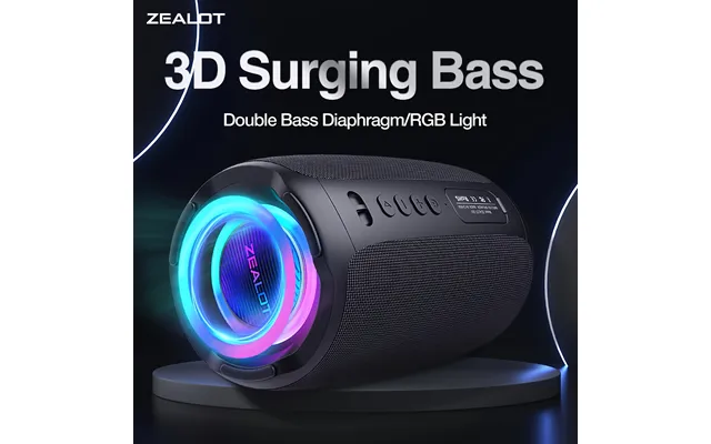 Zealot S61 Wireless Speaker With 20w Loud Stereo Sound - Outdoor Portable Speakers With Wireless 5